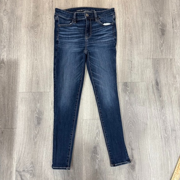 American Eagle Outfitters Denim - American Eagle Jegging Women's 4 Short Blue Hi Rise Stretch Skinny Dark Wash